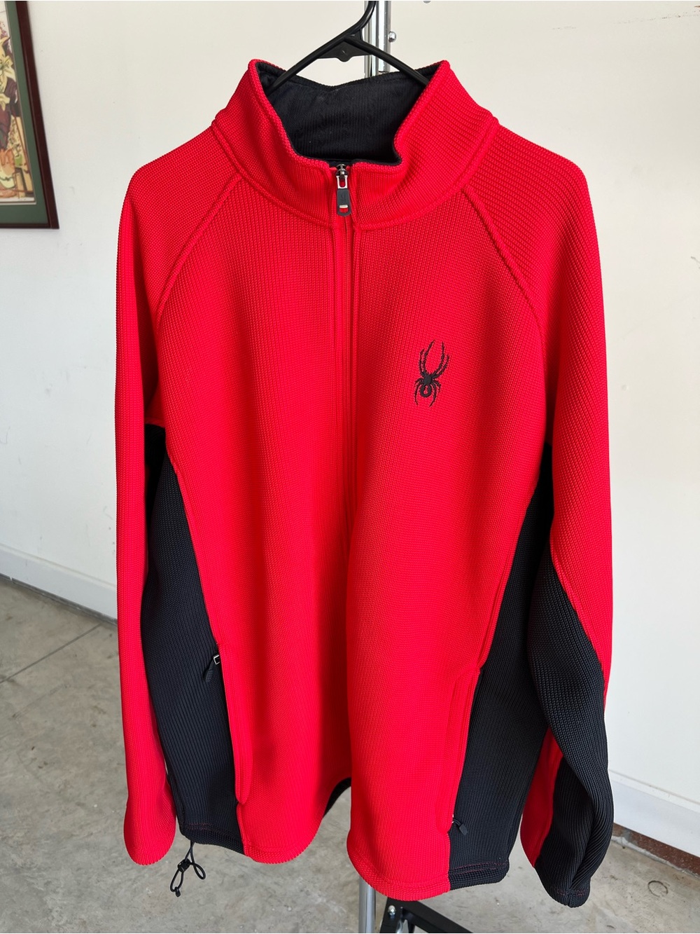 Spyder Men’s Red Full-Zip Sweater Jacket